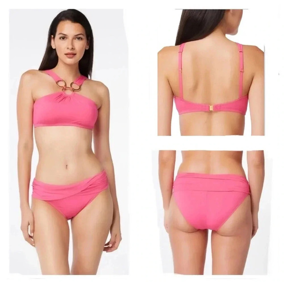 Bleu by Rod Beattie Ring-Neckline Bikini Top and Bottom Size 4 - Picture 1 of 10